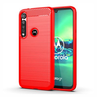 Чехол Slim для Motorola Moto G8 Plus Красный 56741