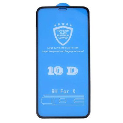 Защитное стекло 10D Full для Iphone X / XS / 11 Pro Black 31174