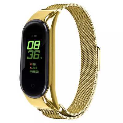 Ремешок Milanese Loop для Xiaomi Mi Band 5/6 Gold 60354