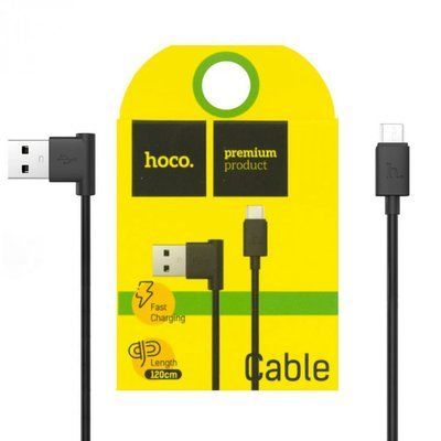 Кабель Hoco UPM10 USB - MicroUSB 2A 1.2м Black 36518