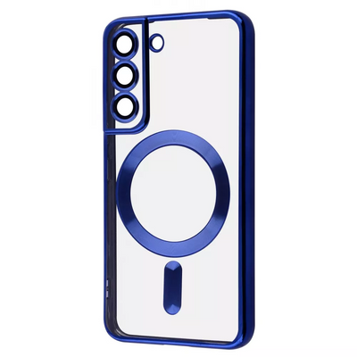 Чехол WAVE Metal Color MagSafe для Samsung Galaxy S24 Plus Прозрачный / Midnight blue