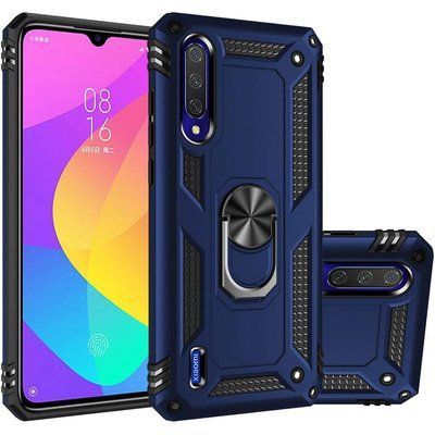 Протиударний чохол Serg Magnet Ring для Xiaomi Mi 9 Lite / Mi CC9 Темно-синій 36874