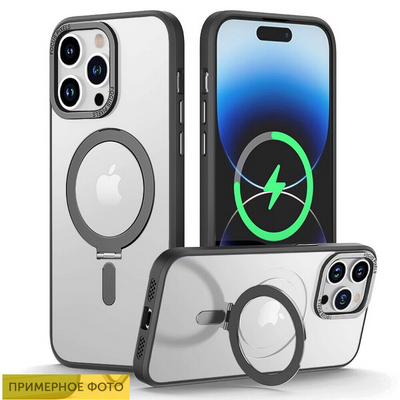 Чехол Strong с MagSafe подставкой для Iphone 12 / 12 Pro Black 68724