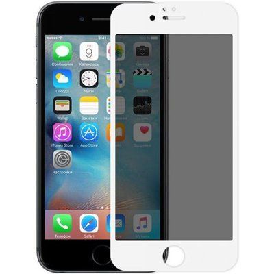 Защитное стекло Антишпион Privacy для Iphone 7 / 8 / SE 2020 White 50142
