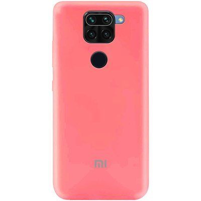 Чехол Silicone Cover A для Xiaomi Redmi Note 9 / Redmi 10X Розовый / Peach 43243