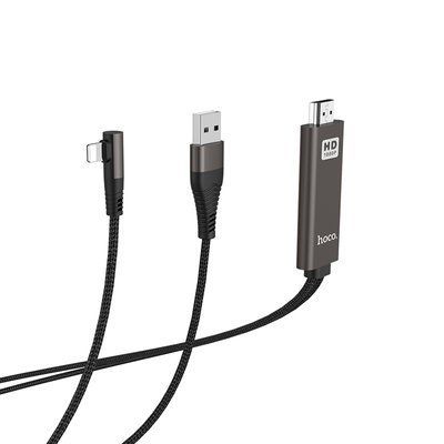 Кабель Hoco UA14 Lightning to HDMI Black 41347