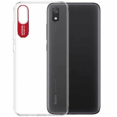 Чехол Stez clear flash для Xiaomi Redmi 7A Прозрачный / Красный 39512