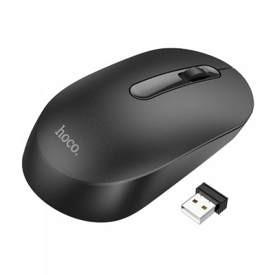 Мышь беспроводная Hoco GM14 Platinum Black 81372