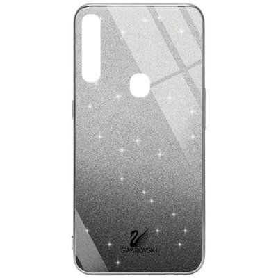 Чохол TPU+Glass з блискітками Swarovski для Oppo A31 Чорний 59740