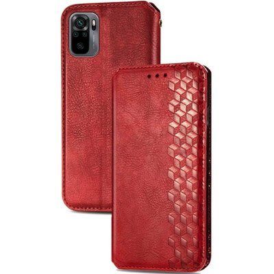 Чехол-книжка ETMA Cub для Xiaomi Redmi Note 10 / Note 10s / Poco M5s Красный 54533
