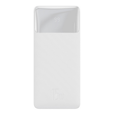 Зовнішній акумулятор Baseus Bipow Digital Display 15W 30000mAh White 59579