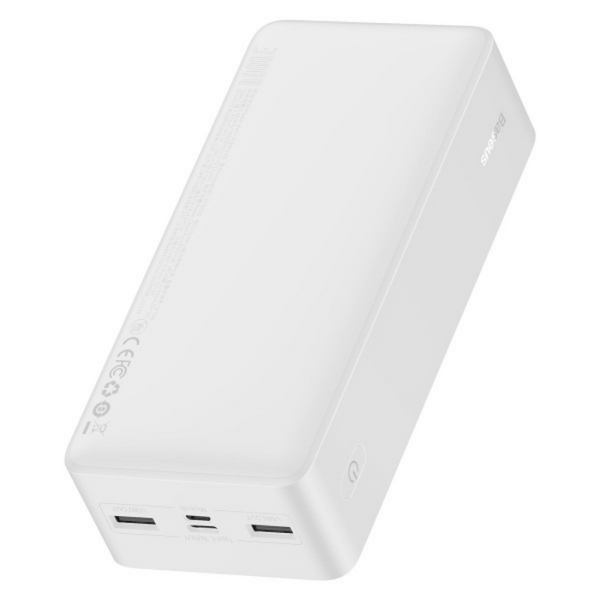 Внешний аккумулятор Baseus Bipow Digital Display 15W 30000mAh White 59579