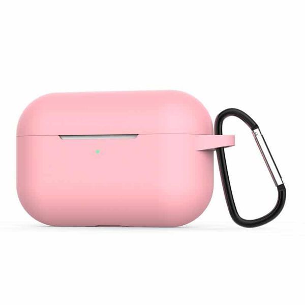 Чехол Silicone Case с карабином для Apple Airpods Pro Pink 38363