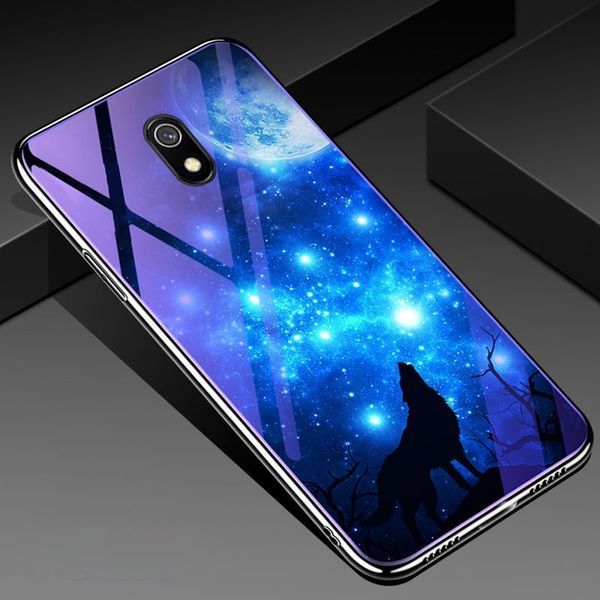 Чехол TPU+Glass Fantasy для Xiaomi Redmi 8A Лунная ночь 38769