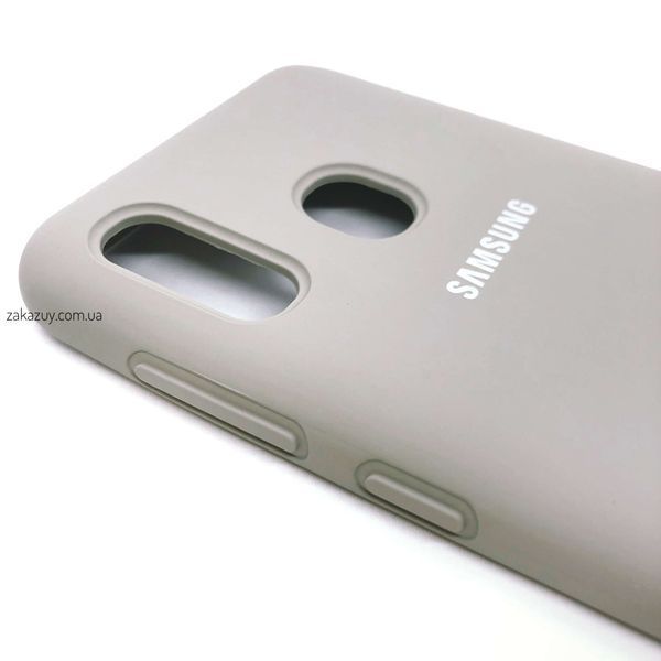 Чехол Silicone Cover для Samsung A205 / A305 Galaxy A20 / A30 Lavender Grey 34242