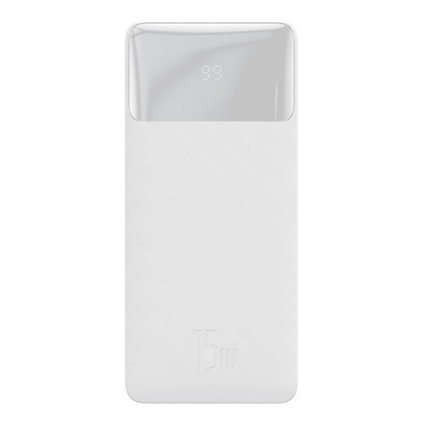 Внешний аккумулятор Baseus Bipow Digital Display 15W 30000mAh White 59579