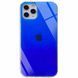 Чехол TPU+Glass Gradient Rainbow для Iphone 11 Pro Синий 38656 1