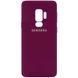 Чохол Silicone Cover MyColor Camera A для Samsung Galaxy S9+ Бордовий / Marsala 60924