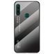 Чехол TPU+Glass Gradient HELLO для Huawei Y6P Черный / Серый 43867