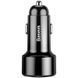 Автомобільний зарядний пристрій Baseus with Display + Quick Charge 3.0 2USB / 6A Black 57724 2