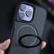 Чохол Metal Buttons MagSafe Carbon Ring для Iphone 14 Pro Max Чорний 84461 3
