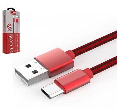 Кабель LDNIO LS60 USB to TYPE-C 2.4A 1м Red 37870