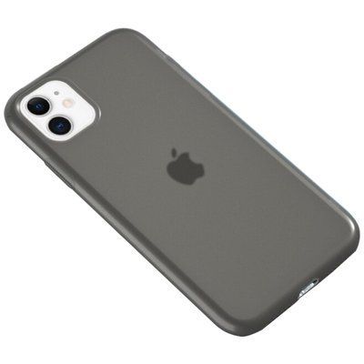 Чохол Matte полупрозорий для Iphone 11 Чорний / Black 43895