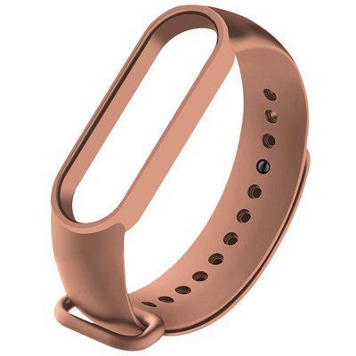 Ремешок Silicone для Xiaomi Mi Band 5/6 Коричневый / Brown 42746