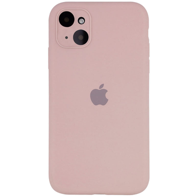Чехол Silicone Case с защитой камеры для Iphone 14 Розовый / Pink Sand 69046