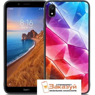 Чехол 3D DeFabric Diamond в ромбиках для Xiaomi Redmi 7A Цветной 68288