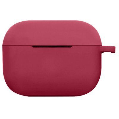 Чохол Silicone New з карабіном для Apple Airpods Pro Червоний / Rose Red 60842