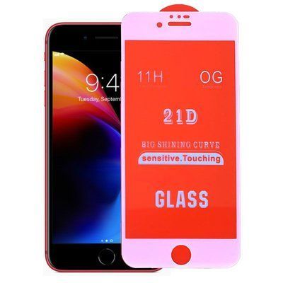 Захисне скло 21D Full для Iphone 6 / 6s / 7/ 8 / SE White 70323