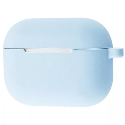 Чохол Silicone New з карабіном для Apple Airpods Pro Lilac cream 80219