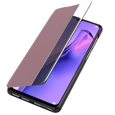 Чехол-книжка Smart View для Samsung Galaxy S21 Ultra Розовый / Светлое окошко 53770