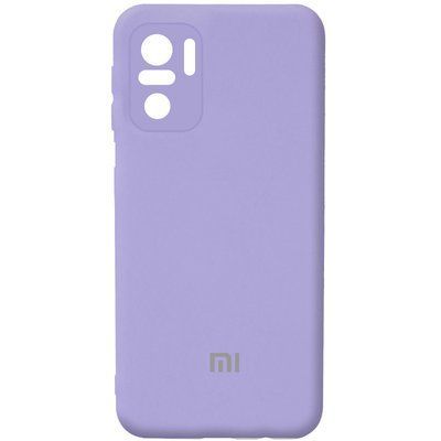 Чехол Silicone Cover Camera для Xiaomi Redmi Note 10 / Note 10s / Poco M5s Сиреневый / Dasheen 54653