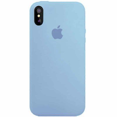 Чехол Silicone Case 360 для Iphone X / XS Голубой / Lilac Blue 38191