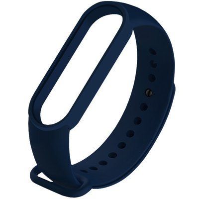 Ремешок Silicone для Xiaomi Mi Band 3/4 Темно-синий / Midnight blue 58803