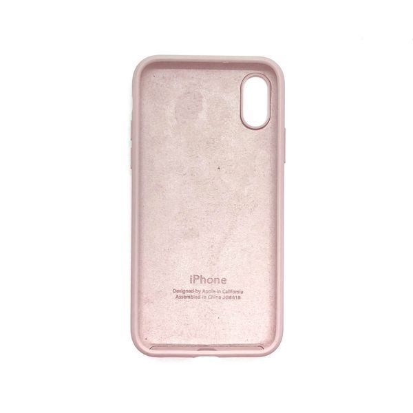 Чехол Silicone Case 360 для Iphone X / XS Пудровый 36133