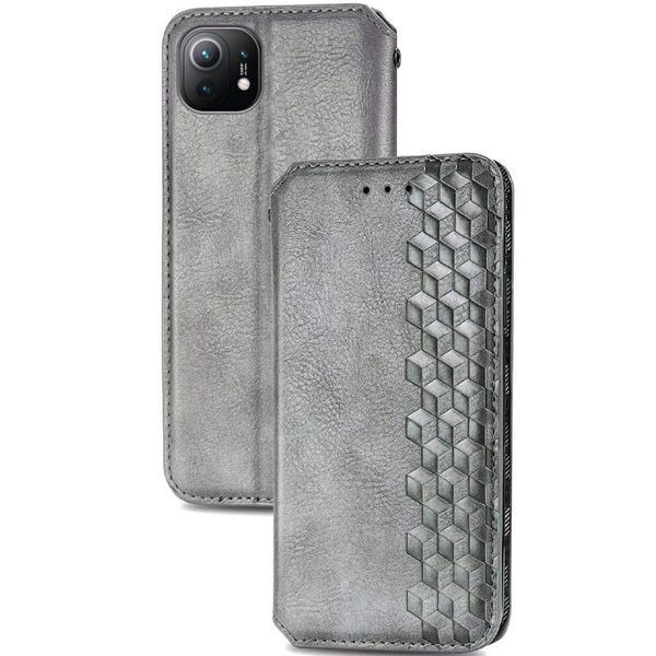 Чохол-книжка ETMA Cub для Xiaomi Mi 11 Lite / 11 Lite 5G NE Сірий 58976