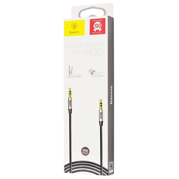 Кабель Aux Baseus Yiven M30 1.5м Black 42355
