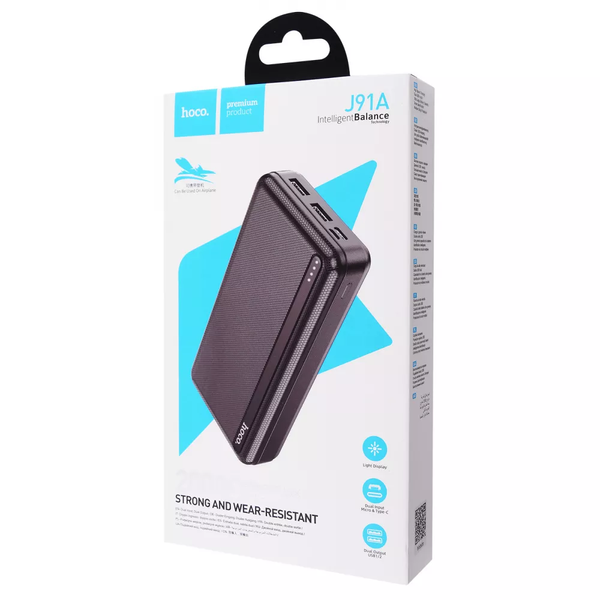 Внешний аккумулятор Hoco J91A 20000 mAh Black 68086