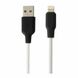 Кабель Hoco X21 plus Silicone USB - Lightning 2.4A 1м Black / White 36920 2