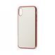 Защитный чехол STEZ TPU+Glass для Iphone XS Max Красный 57589