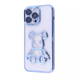 Чохол Shining Bear з блискітками для Iphone 15 Pro Sierra blue 82384