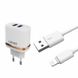 Сетевое зарядное устройство LDNIO DL-AC52 + кабель Lightning 2USB 2.4A White 36758 1