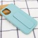 Чехол Silicone Hand Holder для Iphone 12 / 12 Pro Бирюзовый / Ice Blue 57128 5