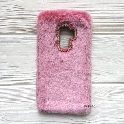 Чехол с меха Пушистик для Samsung G965 Galaxy S9 Plus Pink 33024