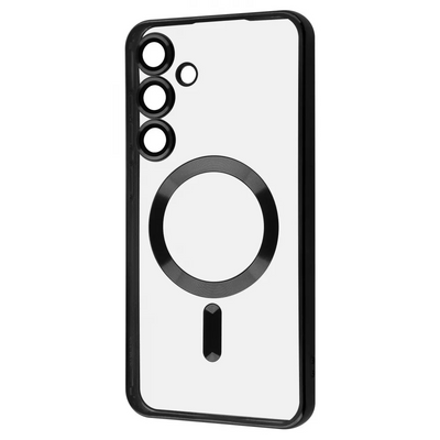 Чохол WAVE Metal Color MagSafe для Samsung Galaxy S24 Прозорий/Black