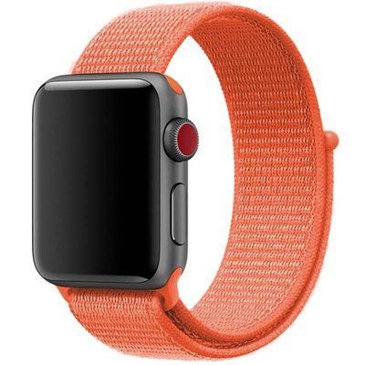 Ремешок Nylon для Apple Watch 42/44/45/49 mm Оранжевый / Orange 50610
