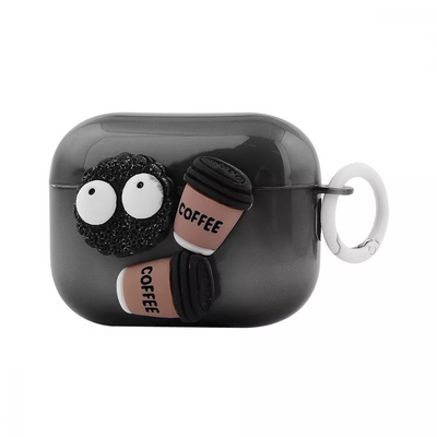 Чохол Pretty Things для Apple Airpods Pro 2 Прозорий/Black 85199